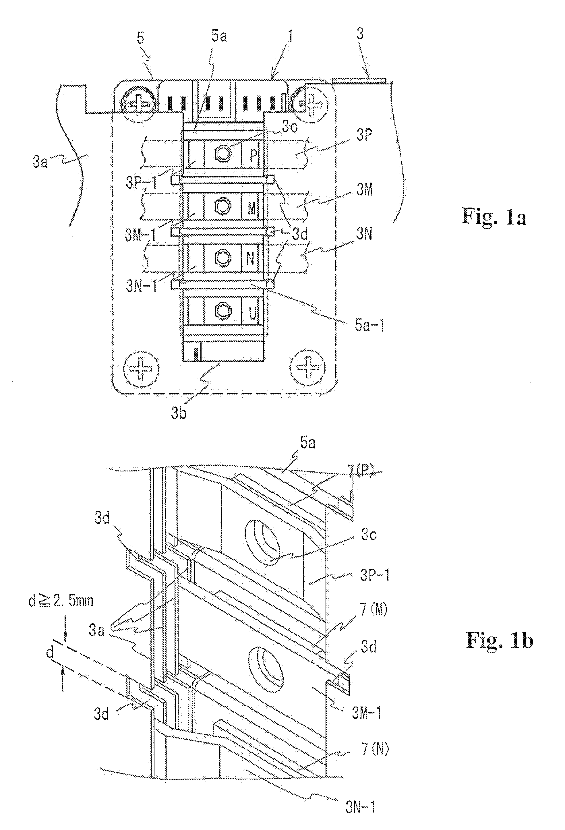 Laminated bus bar