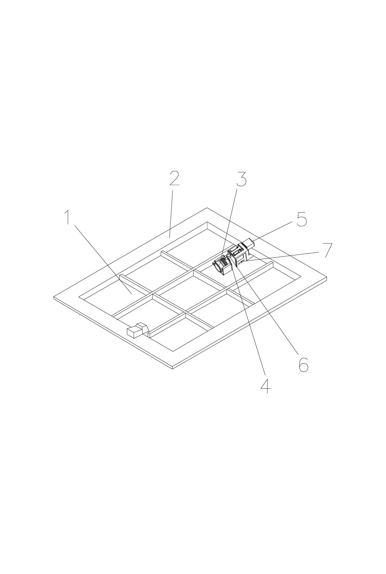 Push-and-block type electrical control anti-theft well lid