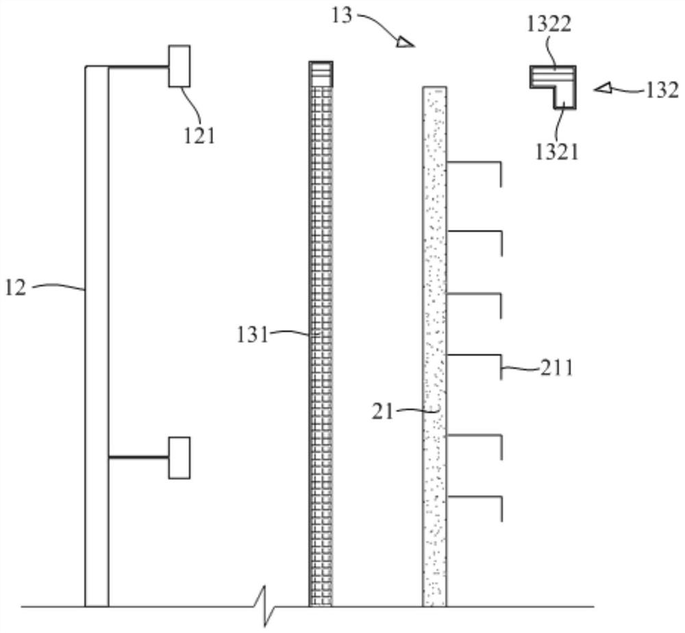 Positioning device for pre-embedded steel plate and its construction method