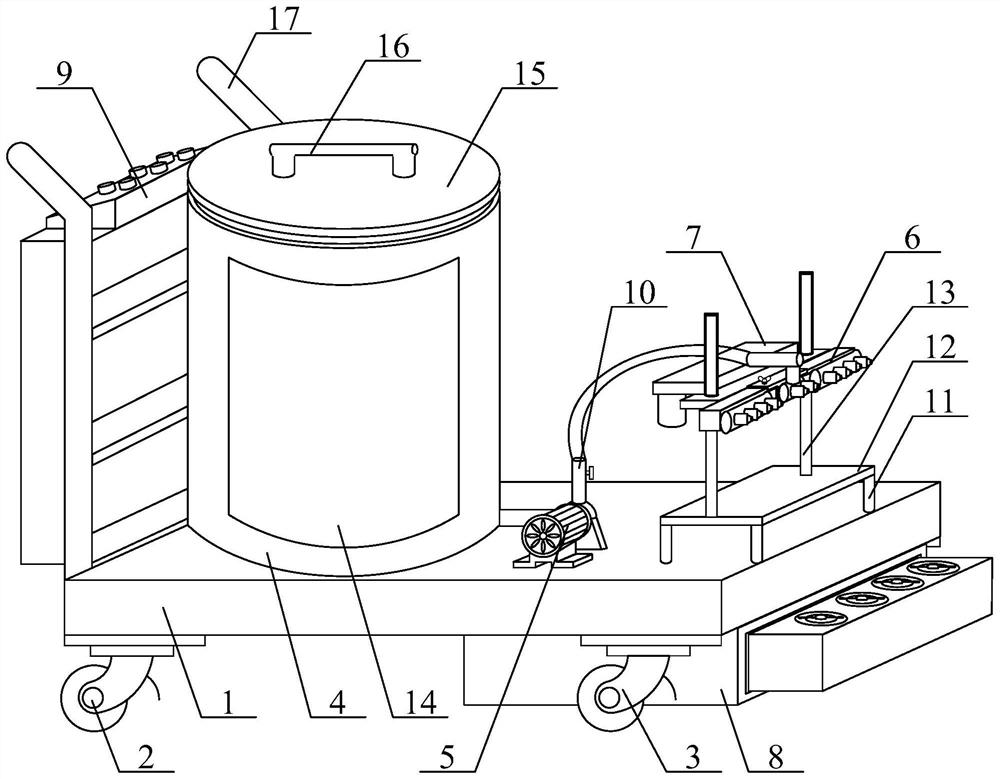 Maintainable brushing device for municipal greening