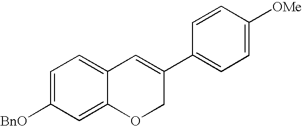 Intermediate compounds and processes for the preparation of 7-benzyloxy-3-(4-methoxyphenyl)-2H-1-benzopyran