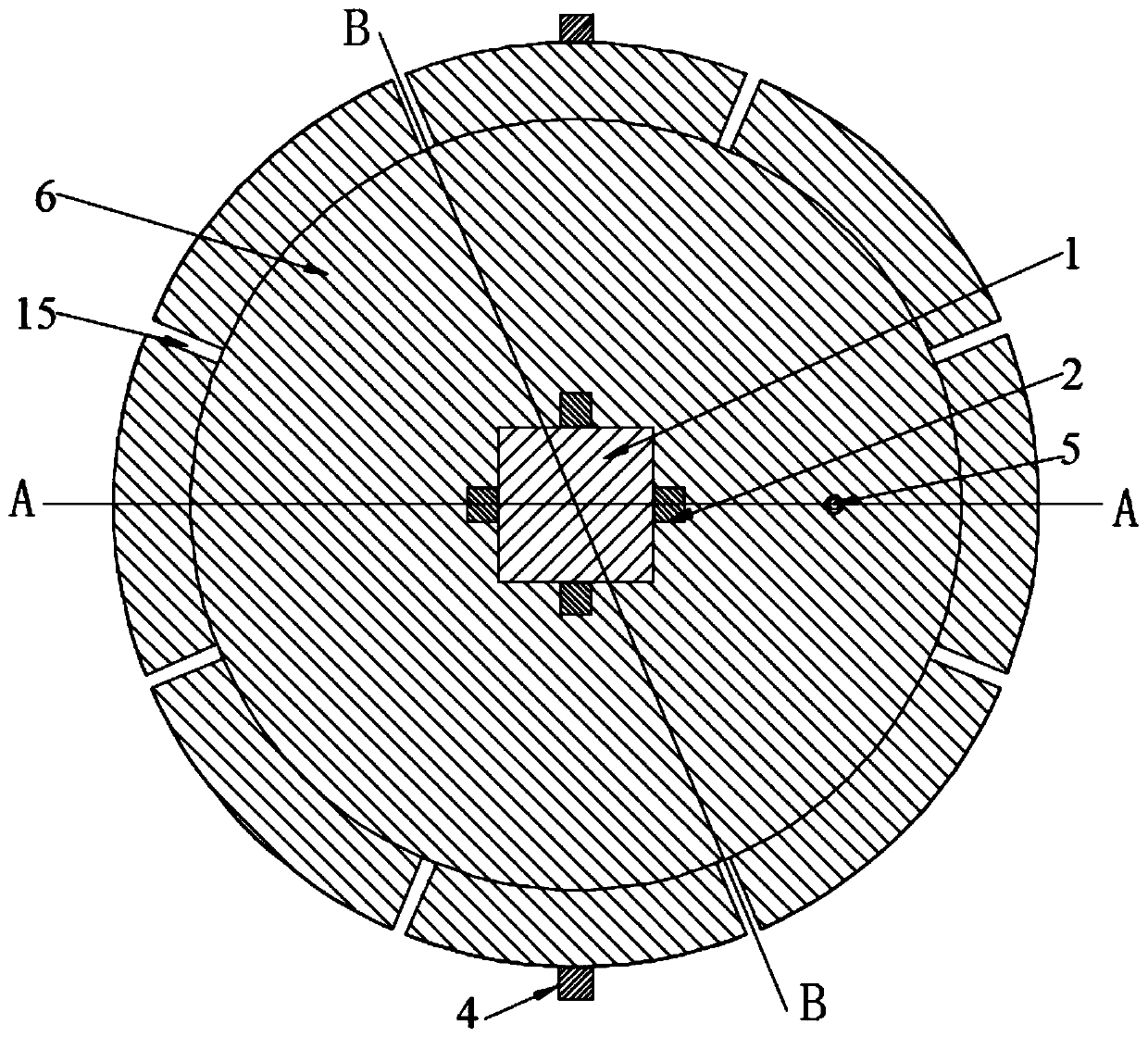 Soft rock shearing box for simulating blasting effect