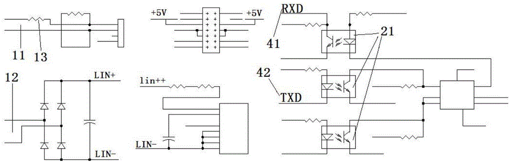 Switch cabinet circuit breaker handcart and grounding knife switch electric controller