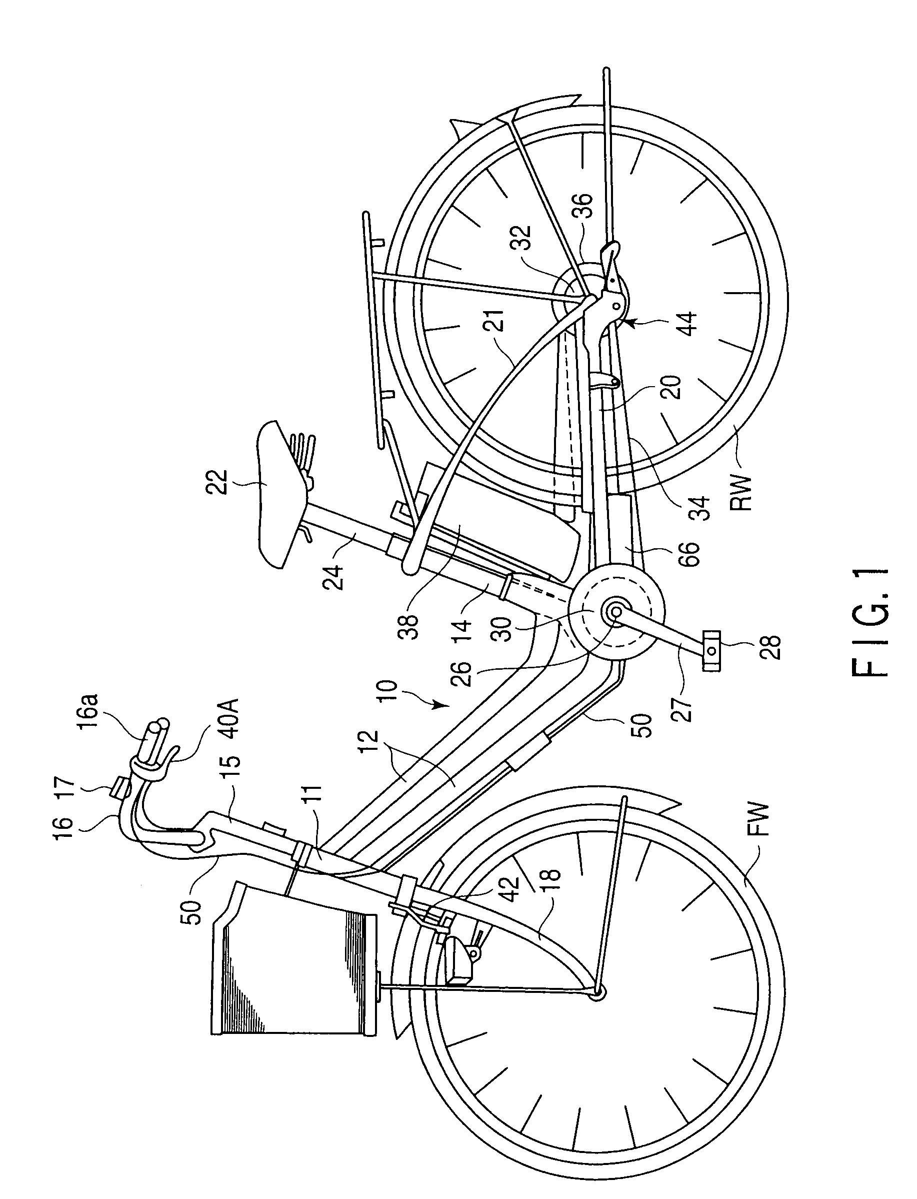 Regenerative braking device and vehicle provided with regenerative braking device