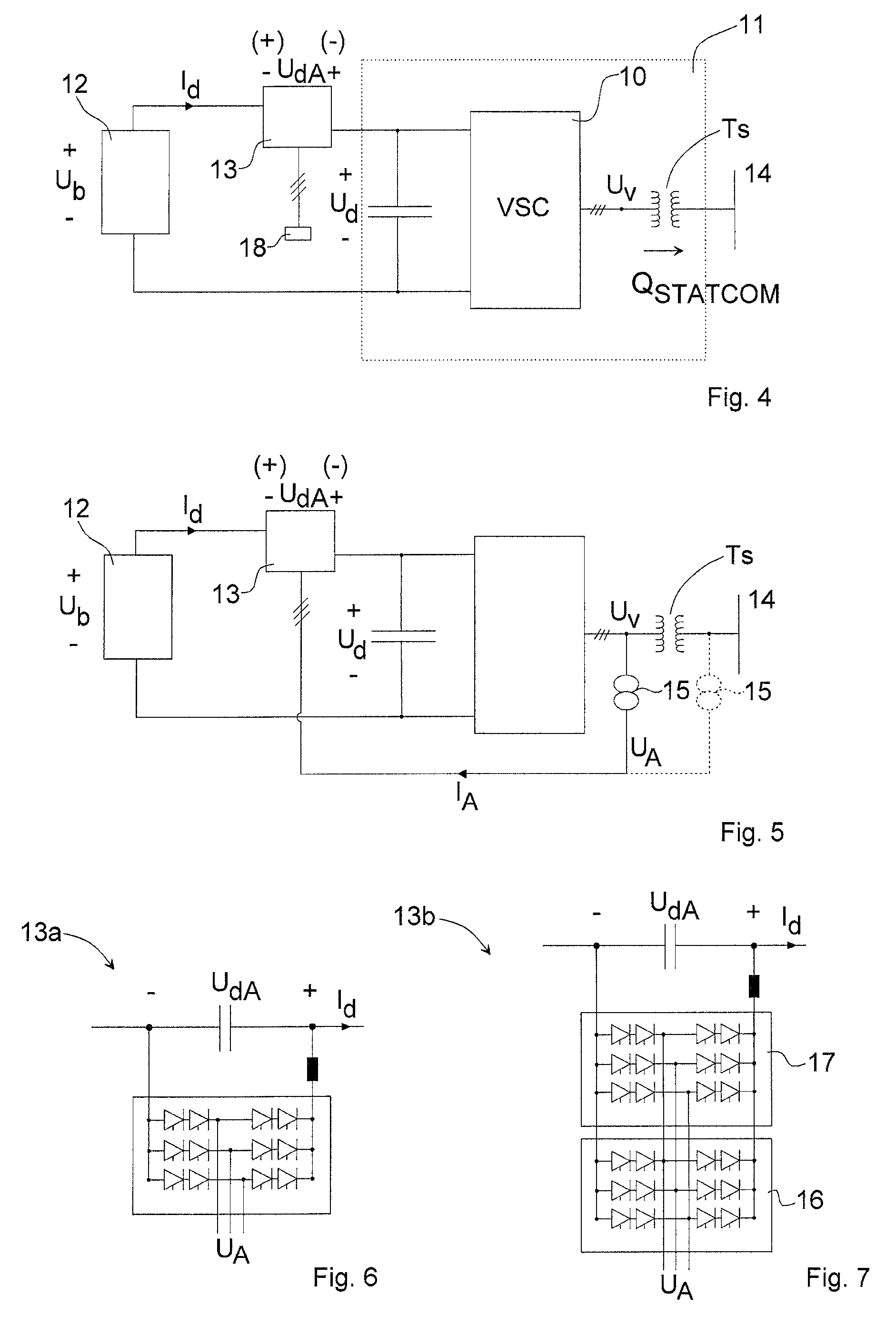 STATCOM system for providing reactive and/or active power to a power network