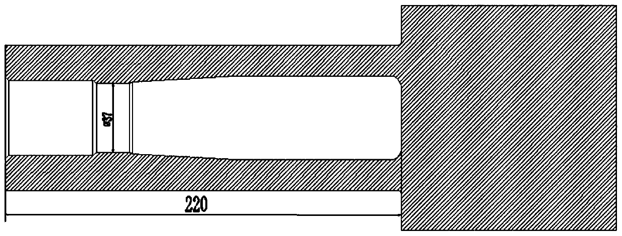 Processing method of deep blind hole