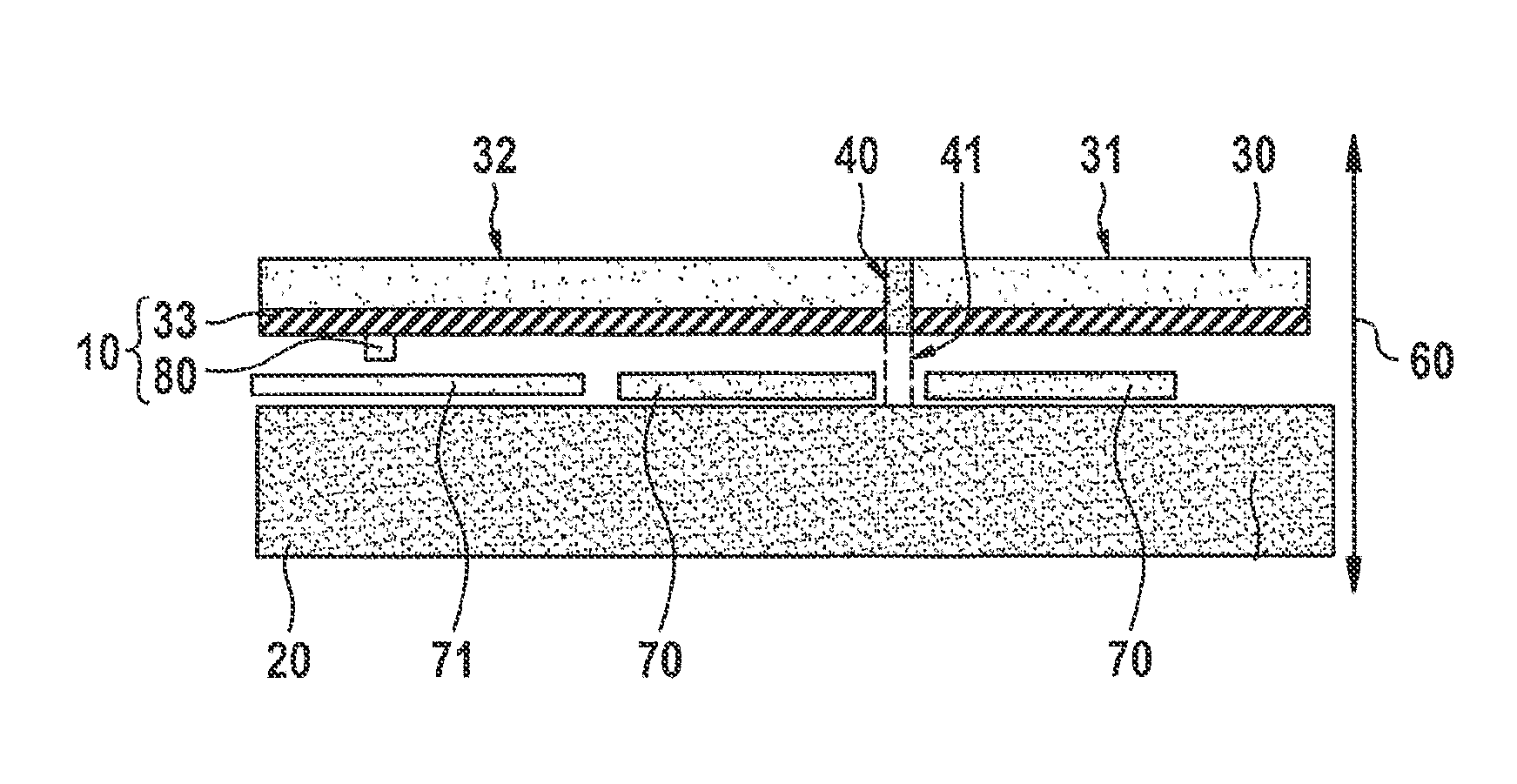 Flexible stop for an acceleration sensor