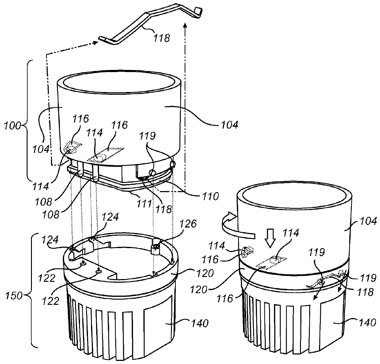 Lighting assembly and socket