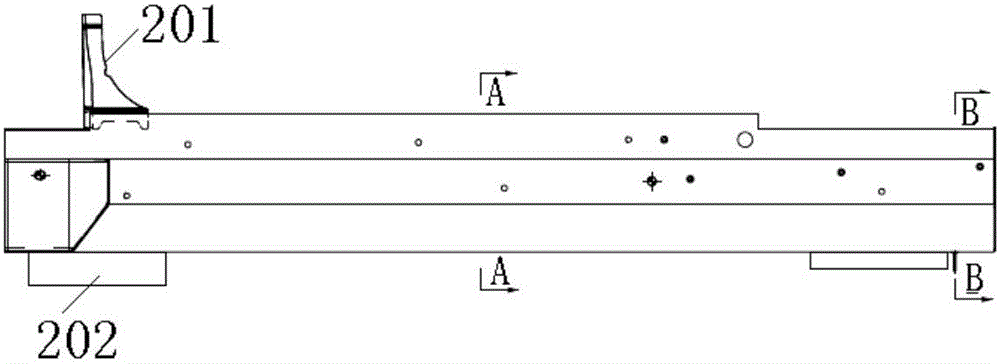 Electric automobile battery pack mounting structure