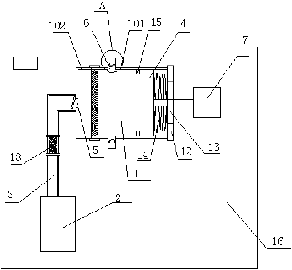 Gas detection system easy to disassemble