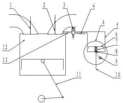 Exhaust gas recirculation system for automobile engine