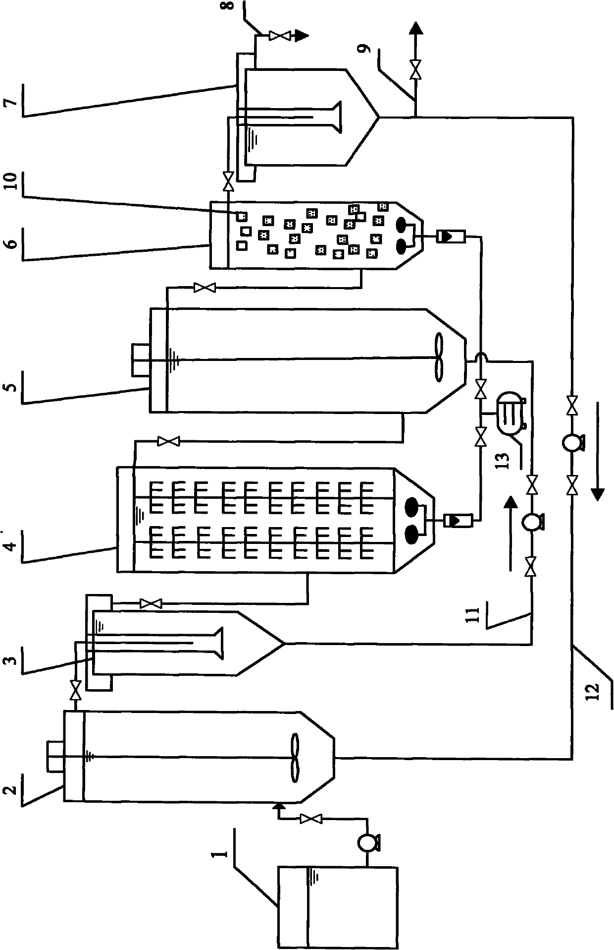 Improved A2N denitrifying dephosphatation and deep denitrification device and method