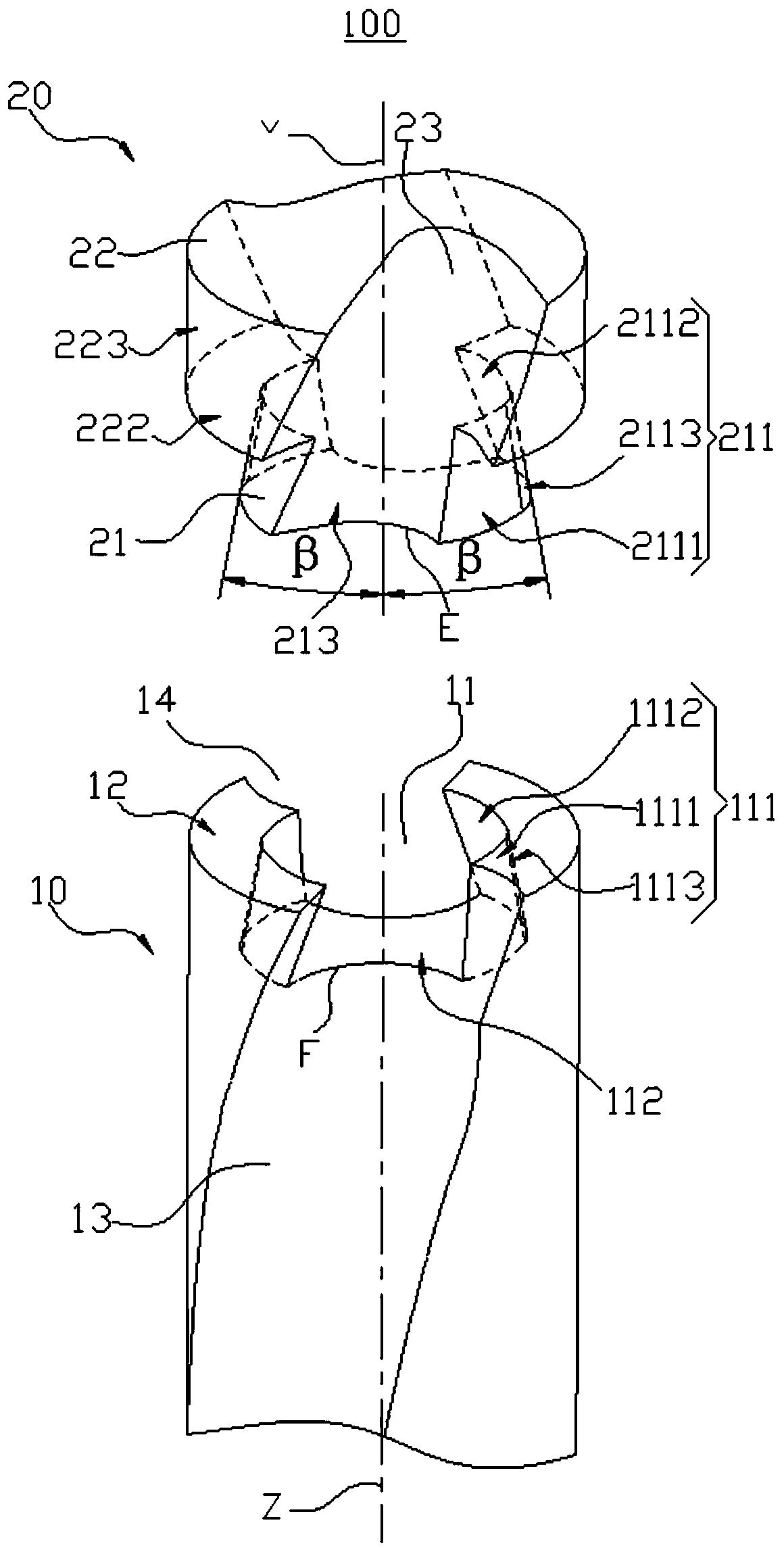 Exchangeable tip drill