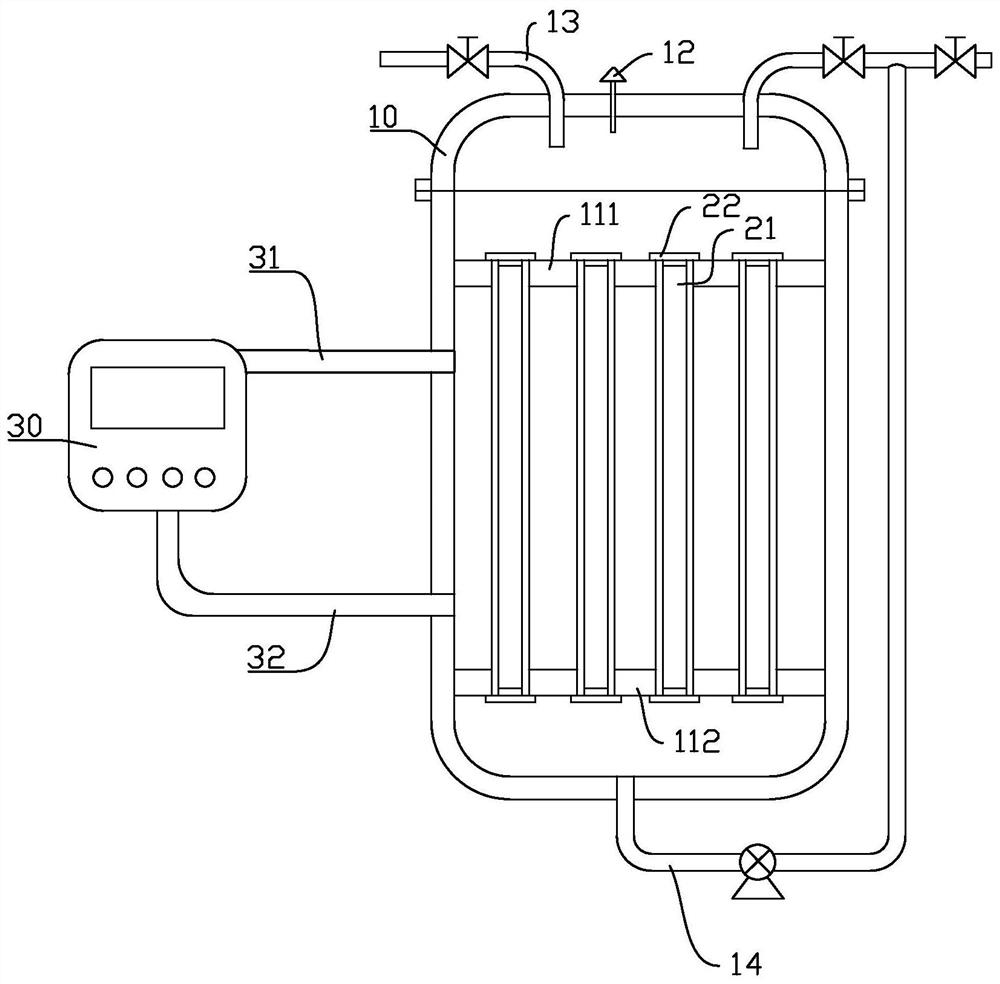 Decolorizing device for decolorizing and purifying aminobutyric acid fermentation liquor