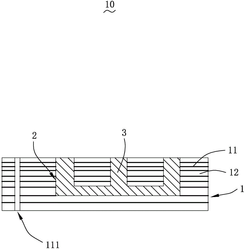 Circuit board with embedded magnetic core and manufacturing method for circuit board