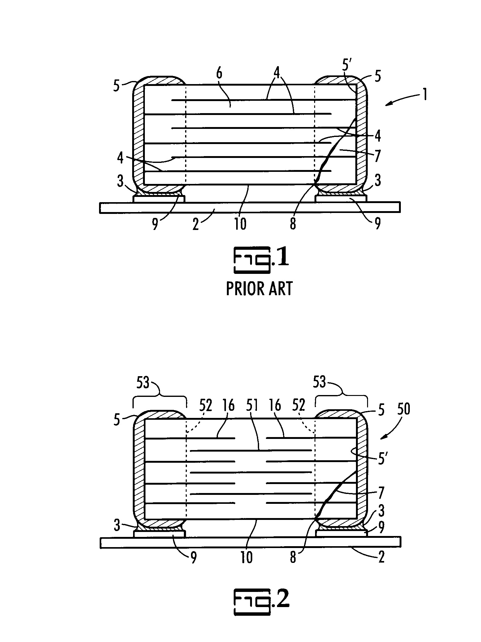 Capacitor Comprising Flex Crack Mitigation Voids