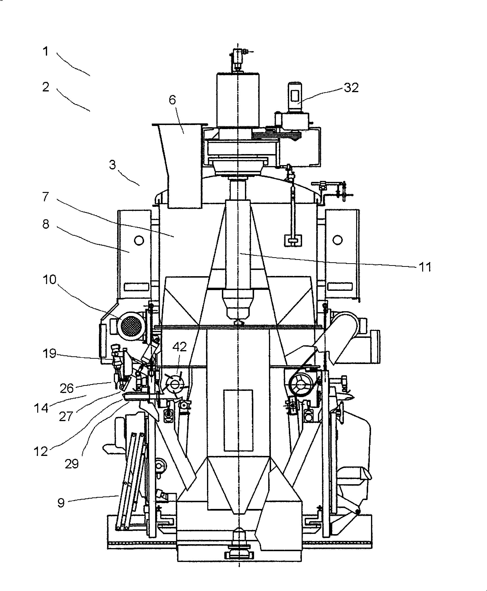 Packing machine and packing method for filling bags