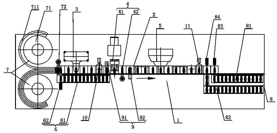 Potting system and method for abnormal-shaped container