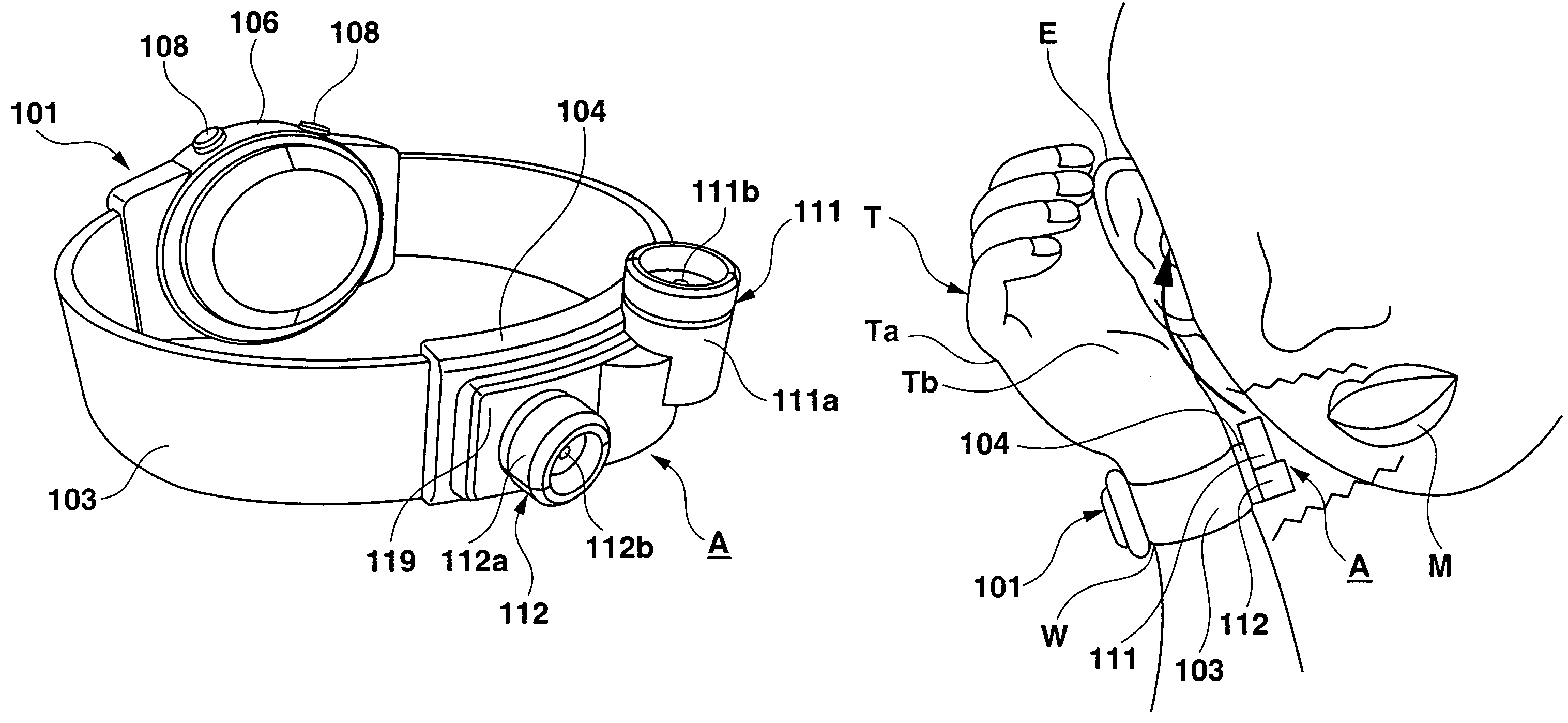 Wrist-worn communications apparatus