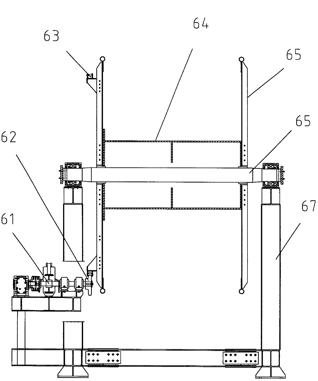 Method for changing long rubber belt of large wide belt of belt conveyer