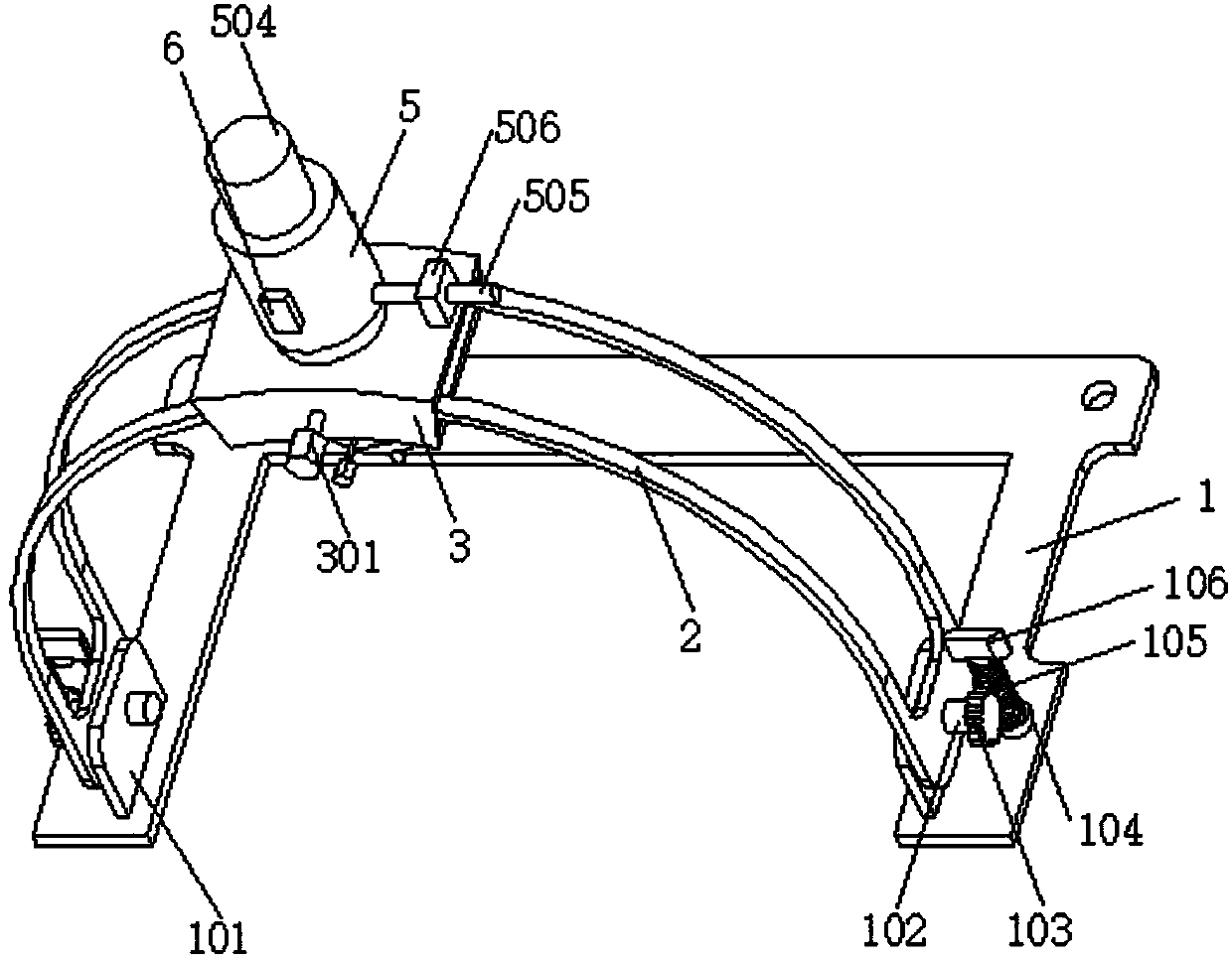 Neurosurgery department back cranial opening drainage device