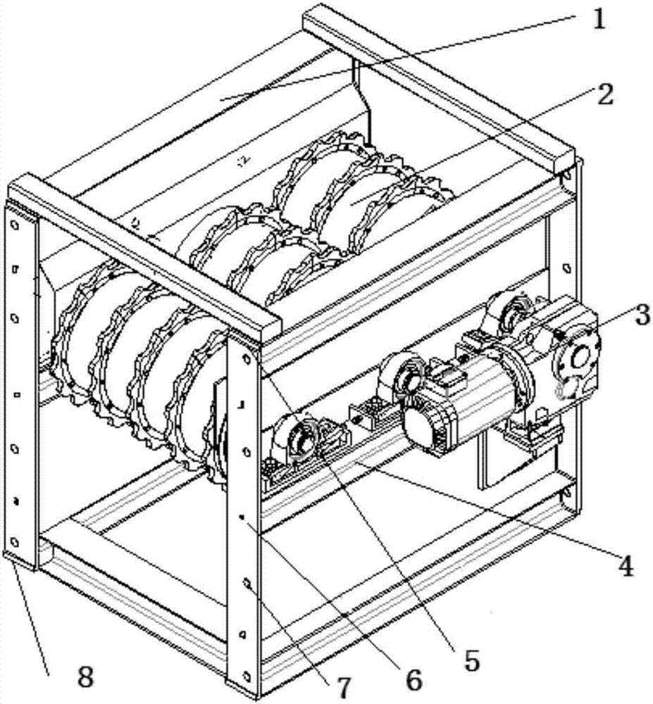 Modularized disc screening equipment for municipal solid waste