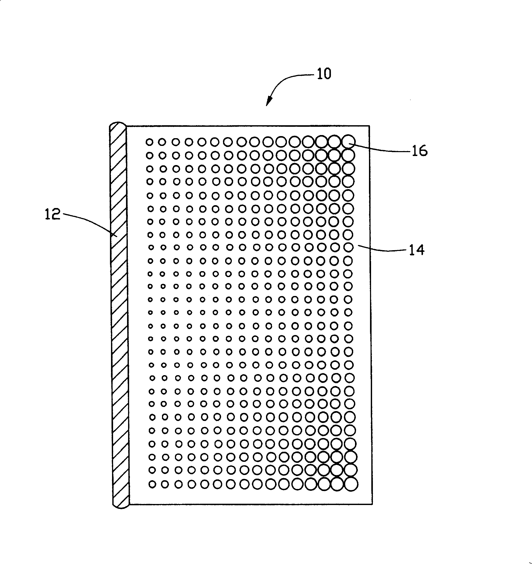 Production for light conductive board