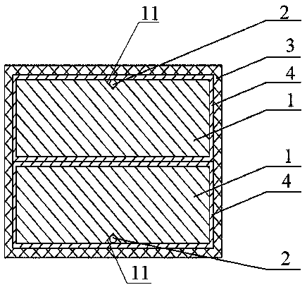 Sensing optical fiber and current-carrying conductor integrated combined wire and preparation process thereof