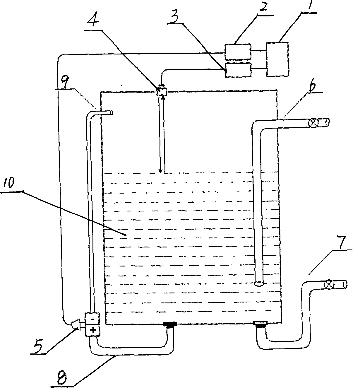 Finished oil water ratio on-line real time measuring method and apparatus