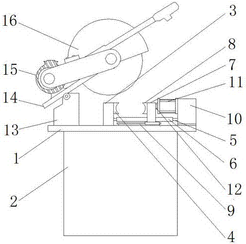 Steel pipe cutting machine with fixing function