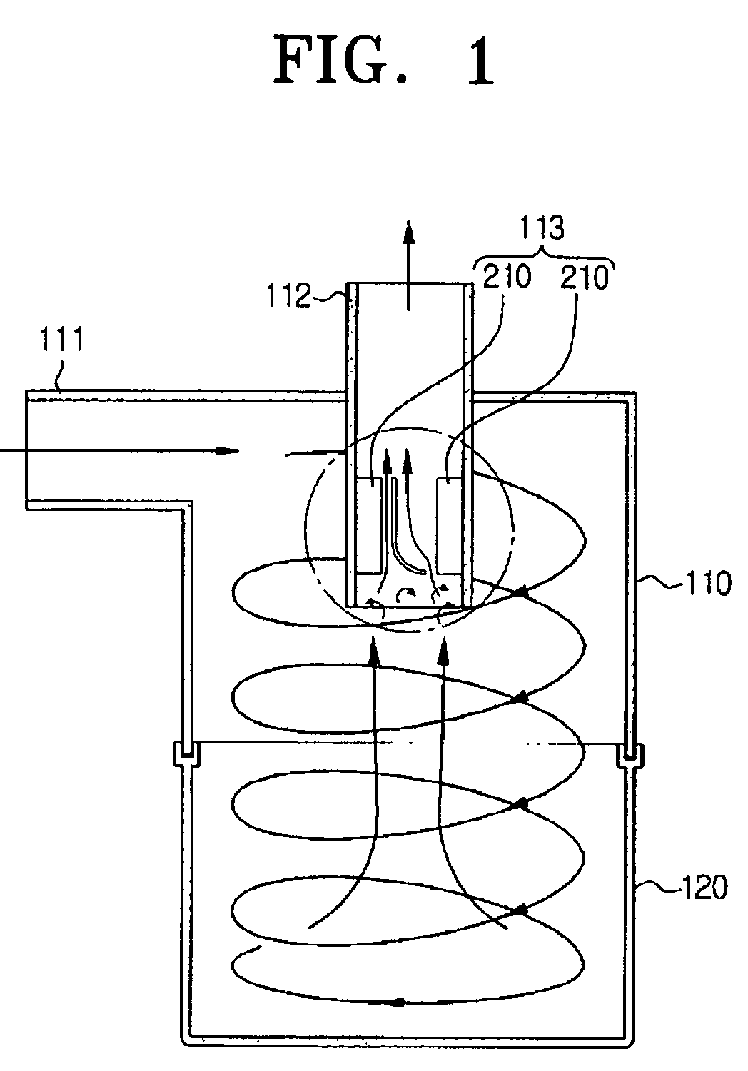 Cyclone dust collecting apparatus