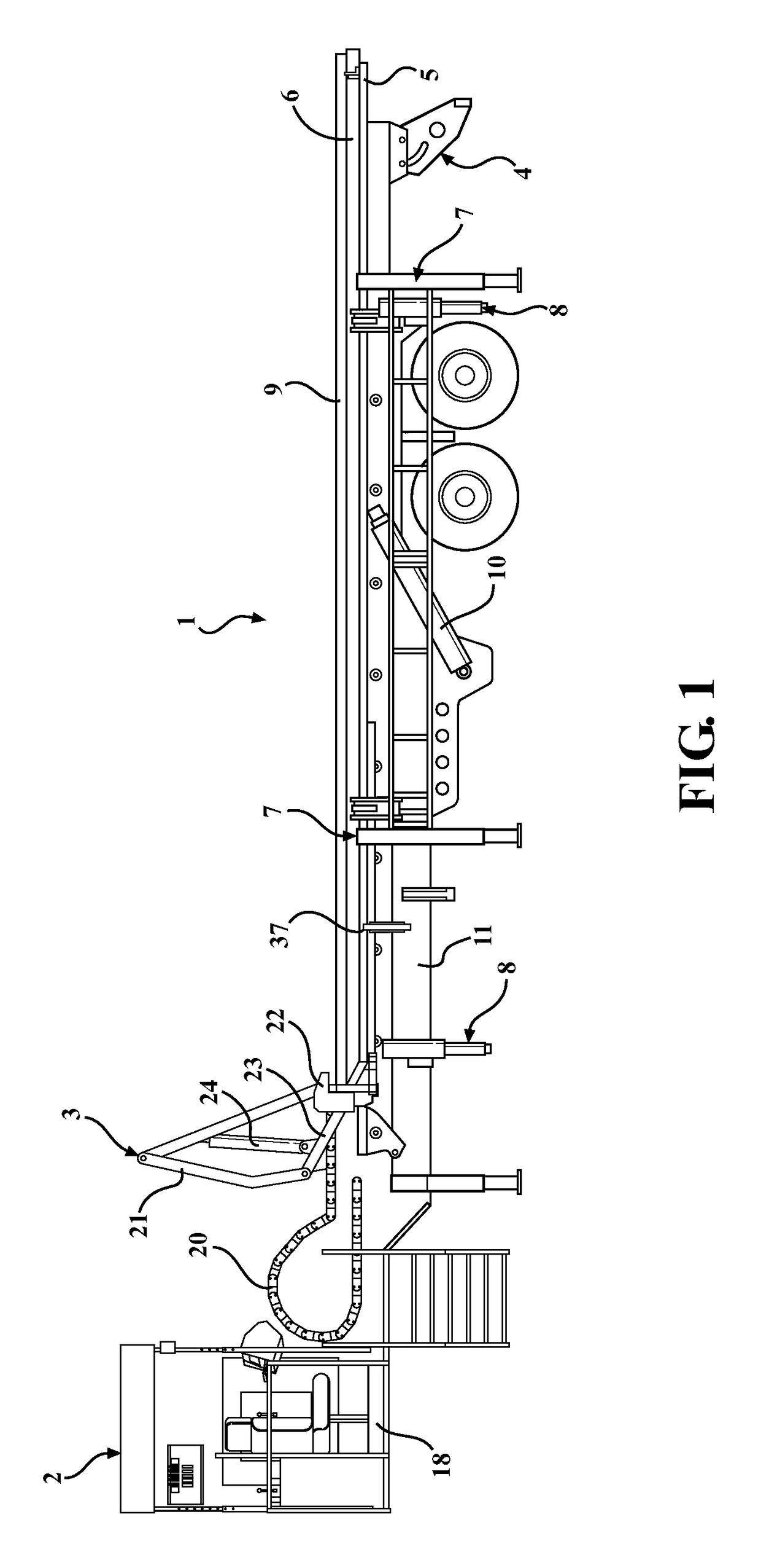 Hydraulic pipe handling apparatus