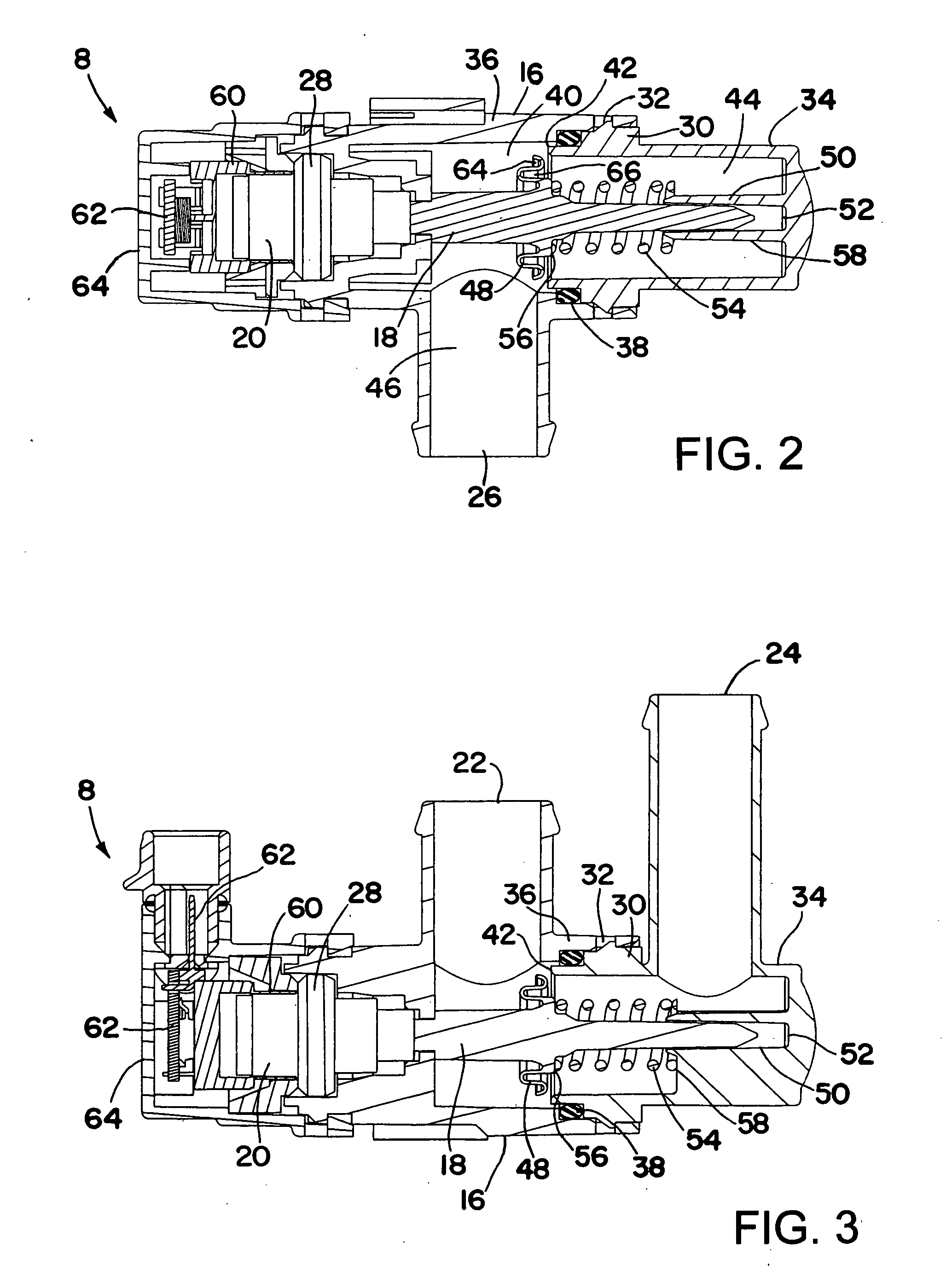 Vehicle cabin heating system with wax motor three-way valve