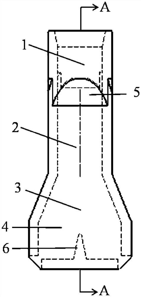 Plate blank submersed nozzle capable of inhibiting liquid level fluctuation