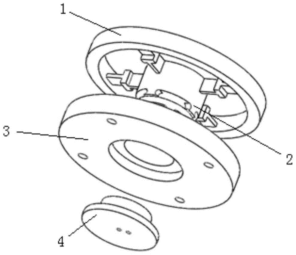 Fiber grating six-dimensional force sensor and its main structure and measurement method