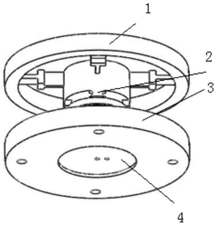 Fiber grating six-dimensional force sensor and its main structure and measurement method