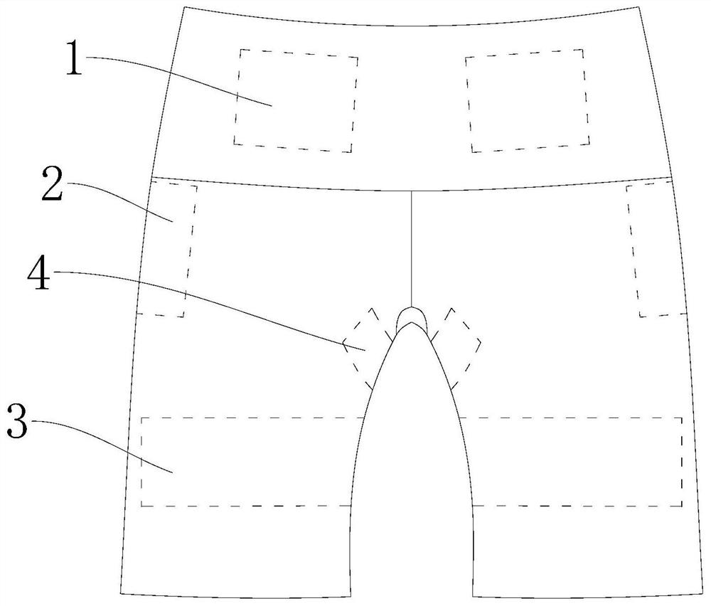 Intelligent shaping trousers based on bioelectric current muscle rehabilitation training and implementation method