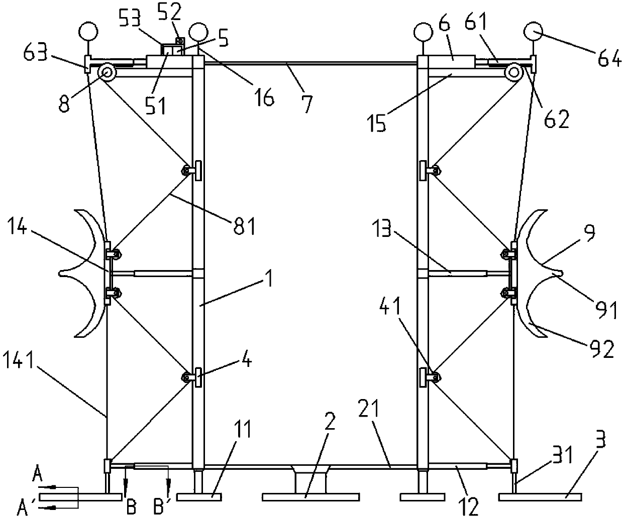 Wind wave-resistant marine pasture breeding device