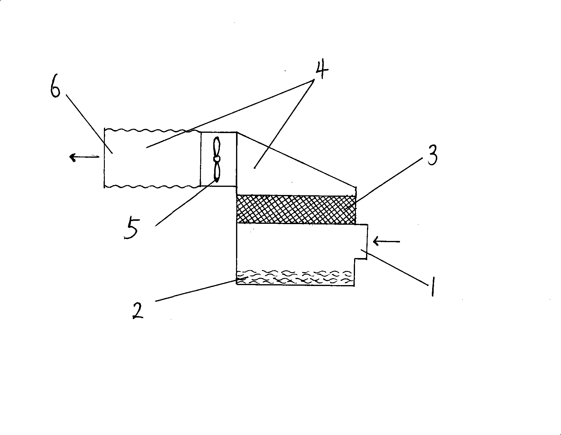 Air filter for electronic equipments box