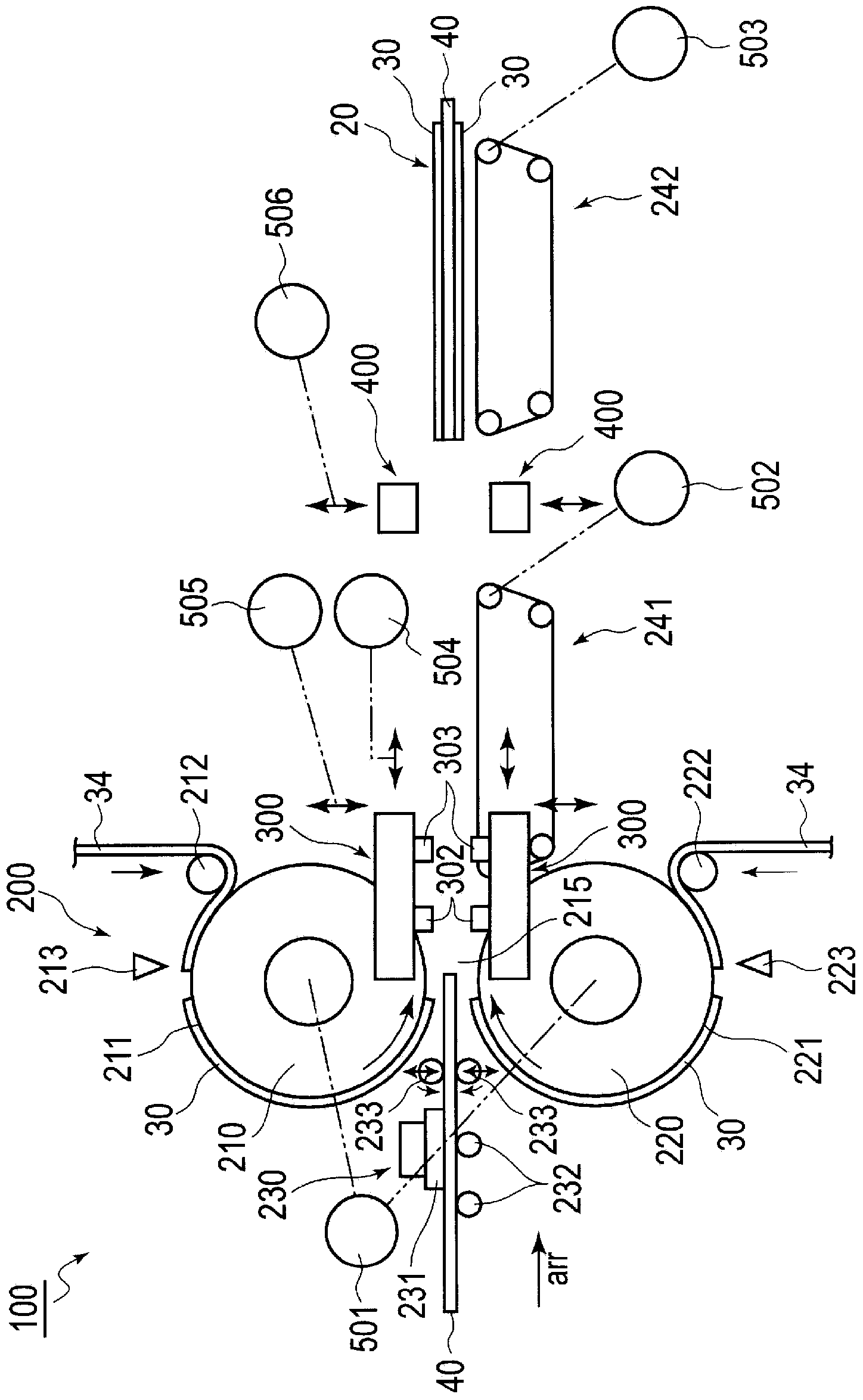 Separator welding device and separator welding method