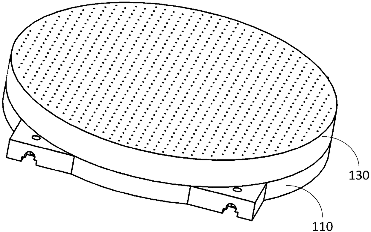 Sucking disc structure and vacuum adsorption system