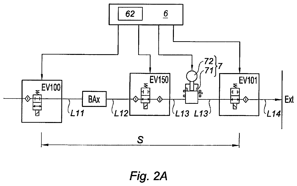 Purge procedure for a decoupled brake system and brake system implementing this procedure