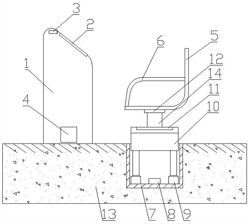 Automatic lifting platform of self-service terminal equipment