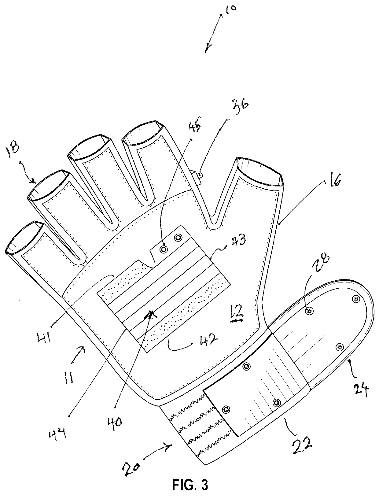 Glove with Palm Pocket