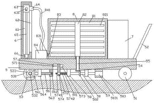 Rural domestic sewage treatment device