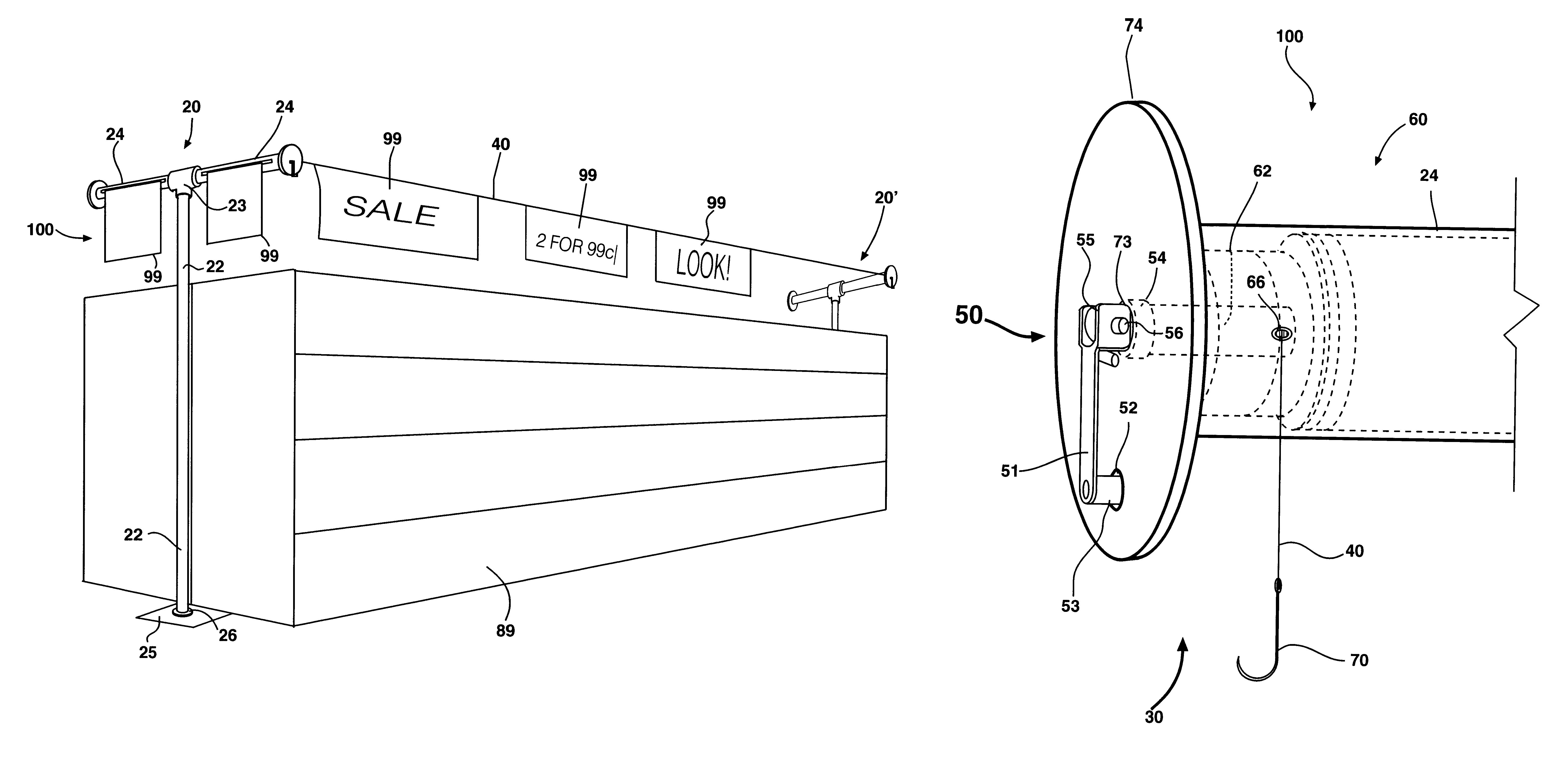 Retractable display apparatus