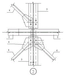 A combined connection structure and combined connection method of roof support and I-shaped steel purlin