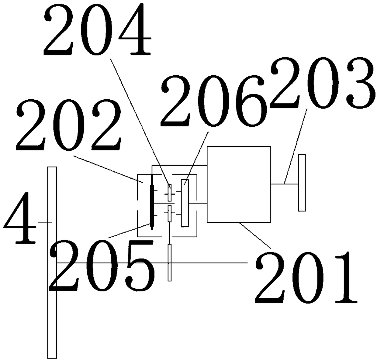 Single-wheel driving vehicle and pit digging mechanism