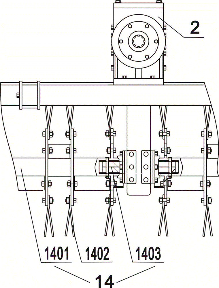 Anti-winding no-tillage fertilizing and seeding machine for wheat after rice in paddy field