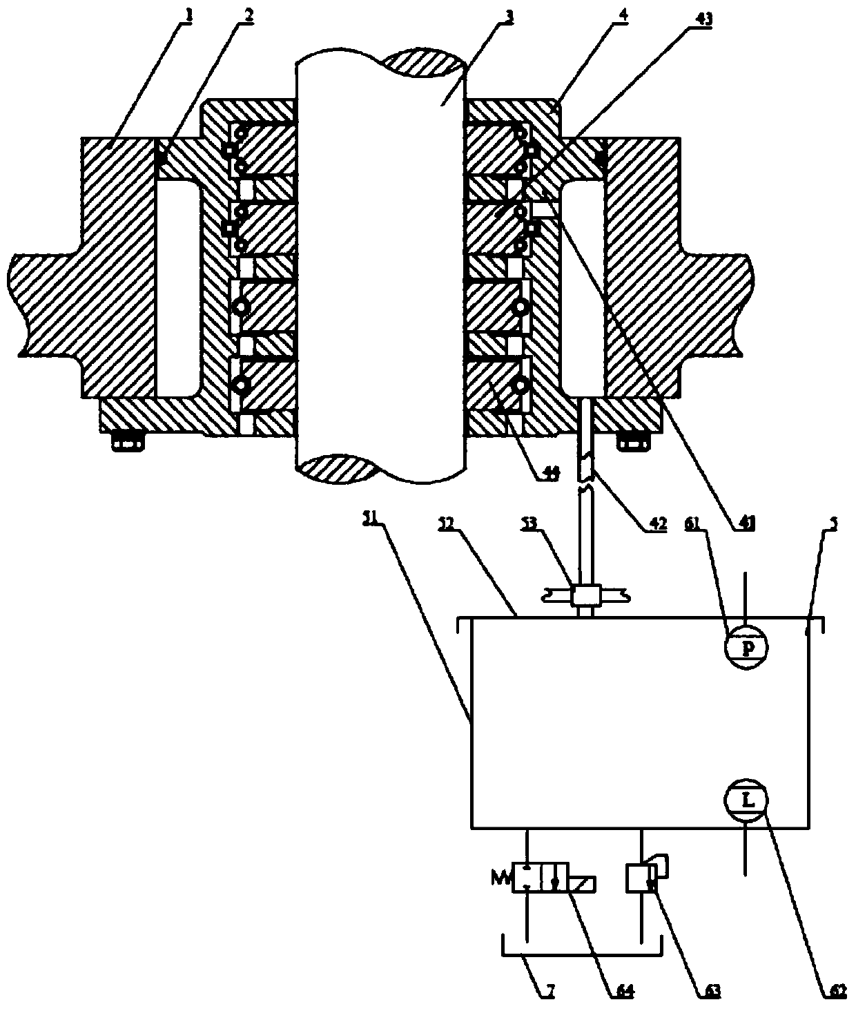 A method for online detection of diesel engine stuffing box tightness